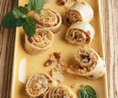 Pfannkuchen mit Kokosfüllung