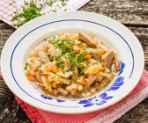 Brotsuppe mit Gemüse(vegan)