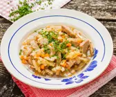 Brotsuppe mit Gemüse(vegan)