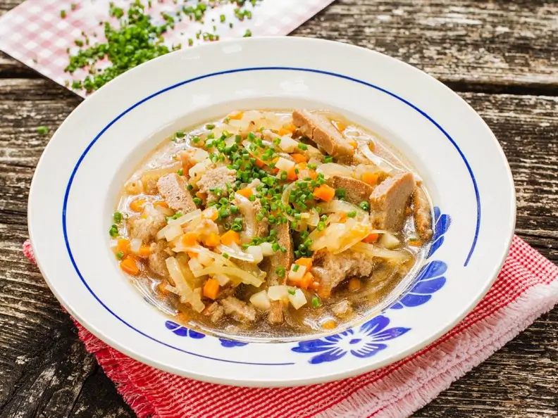 Brotsuppe mit Gemüse(vegan)