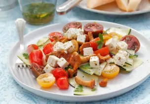 Tomaten-Pfifferlingssalat