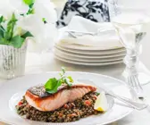 Lachs mit Puy-Linsen