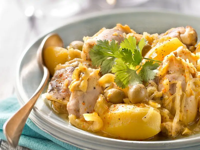 Zitronenhähnchen mit Safran