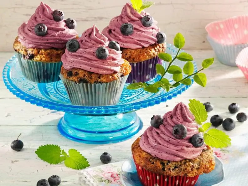 Heidelbeer-Cupcakes