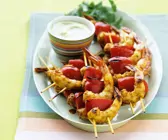 Garnelen-Paprika-Spieße vom Grill