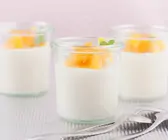 Sahnepudding mit Orangen
