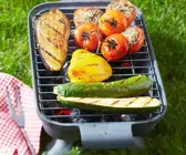 Gegrillte Aubergine, Paprika, Zucchini und Tomaten