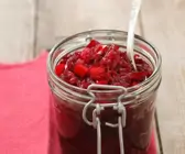 Rote Bete Salat mit Paprika und Zwiebel