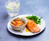Lachs mit Mangosauce