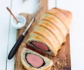 Rinderfilet mit Spinat im Blätterteig