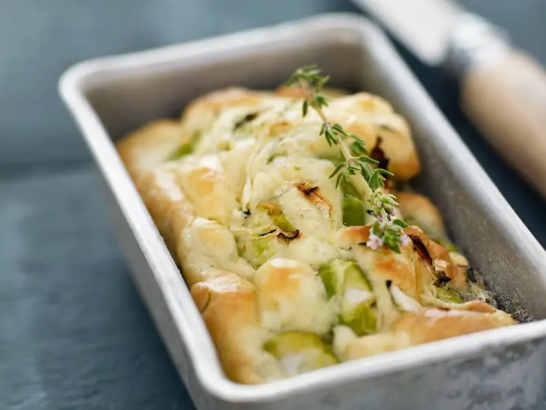 Zucchiniküchlein mit Bohnen
