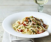 Pasta mit Krebsfleisch