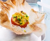 Tomaten mit Paellafüllung