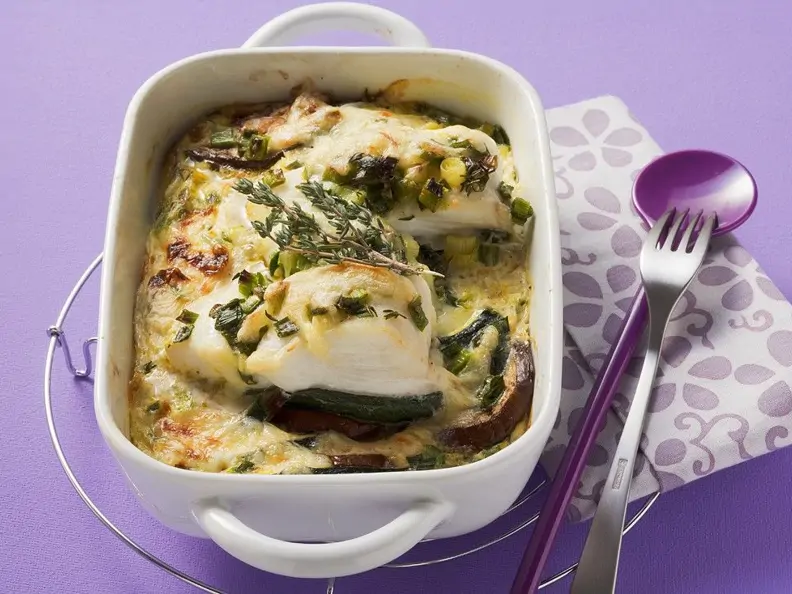 Fischauflauf mit Gemüse