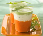 Paprika-Frischkäse-Schichtspeise