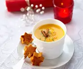 Kürbiscreme mit Orange, Zimt und Lebkuchen