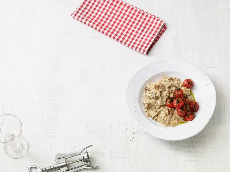 Veganes Pilzrisotto