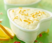 Mousse aus Orange und Frischkäse
