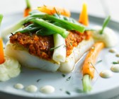 Kabeljaufilet mit Tomatenkruste