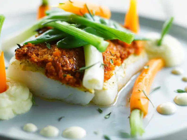 Kabeljaufilet mit Tomatenkruste