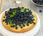 Vegane Tarte mit Heidelbeeren