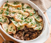 Kartoffelauflauf mit Pilzen