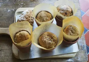 Schnelle Backpulver-Brötchen