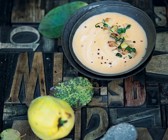 Süßkartoffelsuppe mit Quitte