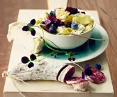 Pasta mit Mohn und Weichkäse