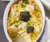 Fischauflauf mit Brokkoli & Blumenkohl