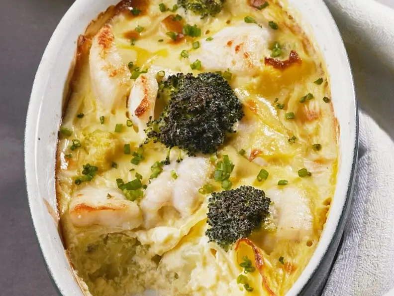 Fischauflauf mit Brokkoli & Blumenkohl