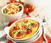 Pikante Clafoutis mit Krabben