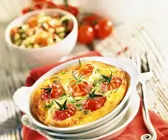 Pikante Clafoutis mit Krabben
