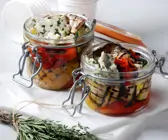 Grillgemüse mit Blauschimmelkäse