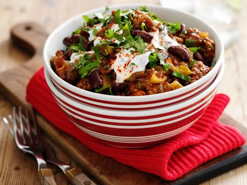 Chili con Carne mit Koriandergrün