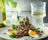 Rindfleischsalat mit Bohnen