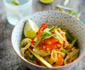 Thailändische Garnelen-Nudelpfanne