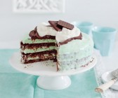 Schokoladentorte mit Minzcreme