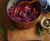Rotkohl mit Kürbis