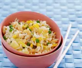Garnelenreis mit Ananas