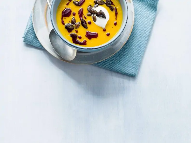 Kürbis-Ingwer-Suppe