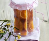 Mandelkuchen mit Orangen