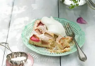 Schneller Rhabarberkuchen