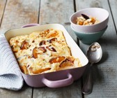 Quark-Zwetschgen-Gratin mit Amaranth