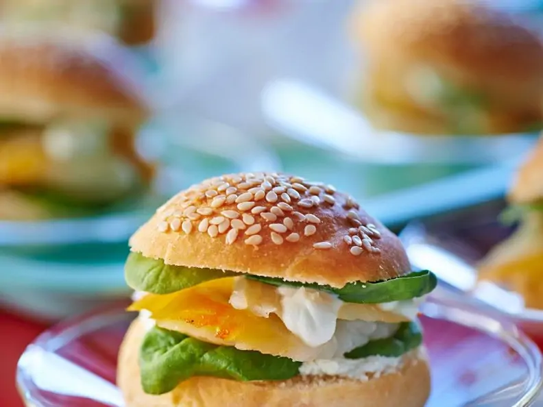Fischburger mit Spinat