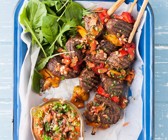 Gegrillte Steakspieße mit Chimicurri