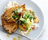 Putensteaks mit Pak Choy