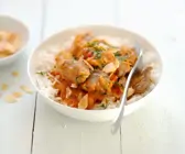 Lamm mit Äpfeln und Mandeln