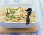 Frikassee vom Huhn mit Kapern