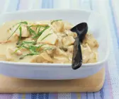 Frikassee vom Huhn mit Kapern